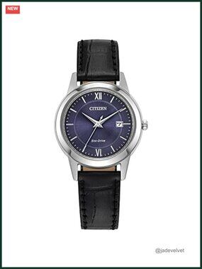 Citizen Eco-Drive Classic Watch with Leather Strap and Date